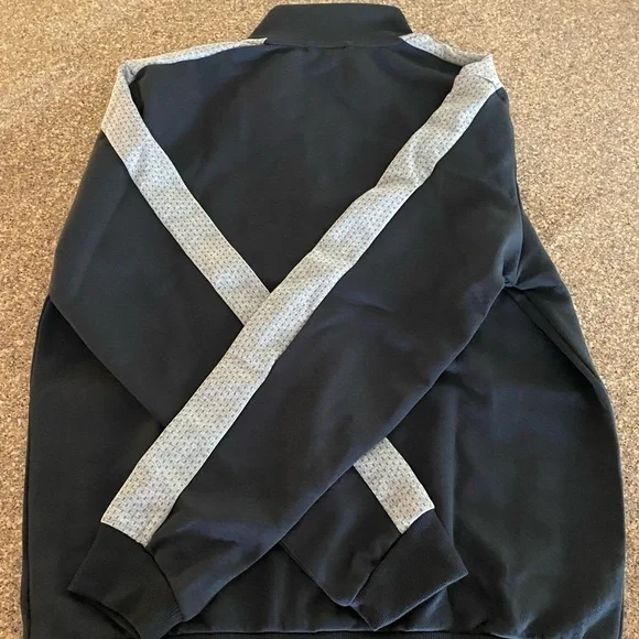 Puma Men’s Track Jacket, Black with Grey/Silver - Picture 5 of 6